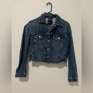 zara short denim jacket